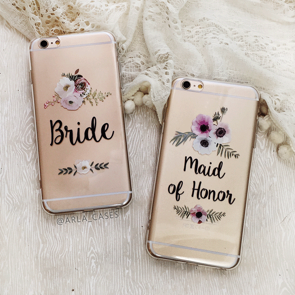 Bride Floral Wedding Phone Case