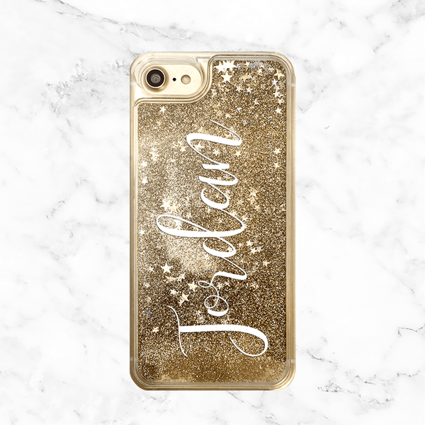 Custom Name Gold Glitter Phone Case