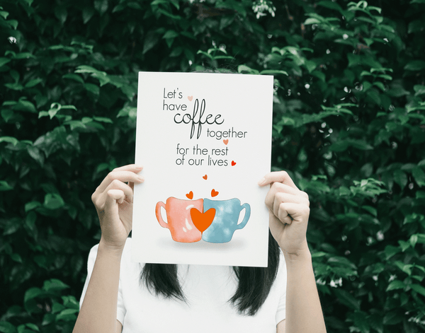 Coffee Together Forever Art Print