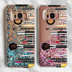Makeup Artist Samsung Galaxy Liquid Glitter Phone Case