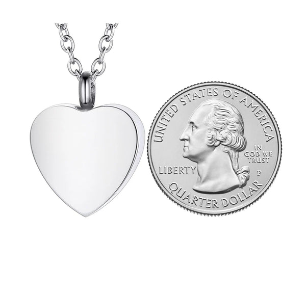 Heart Urn Necklace Pendant Set