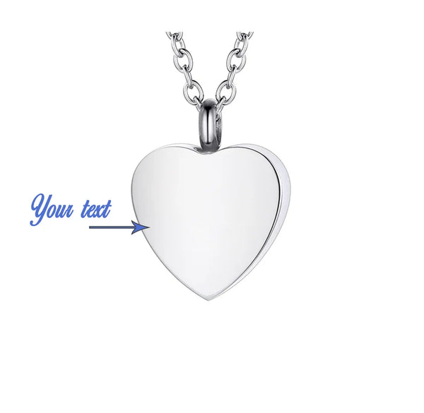 Heart Urn Necklace Pendant Set
