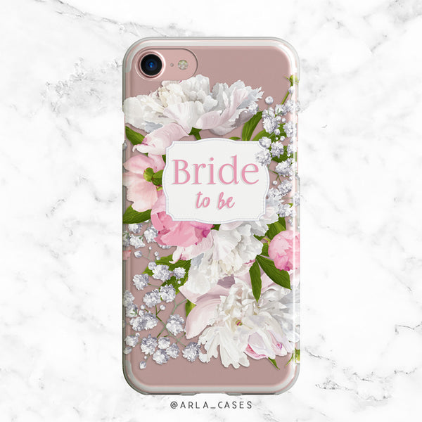 Bride to Be Peony iPhone Case