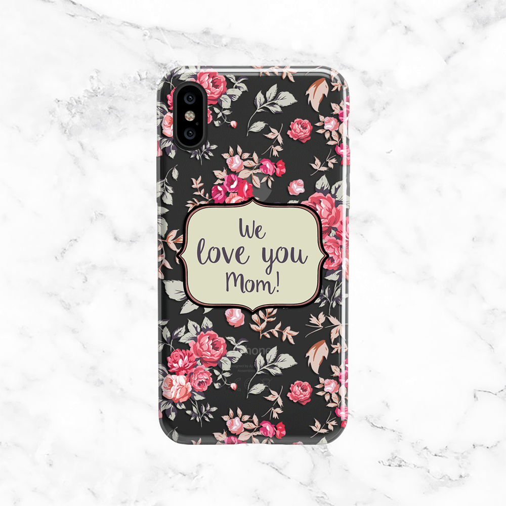 Mother's Day Shabby Chic Phone Case - Clear Printed TPU