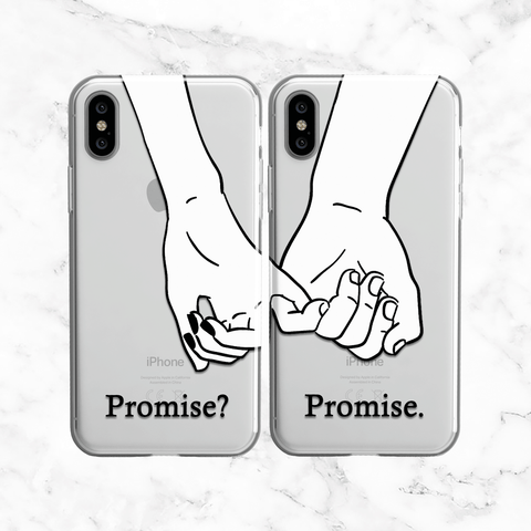 Couples Pinky Promise Phone Case Set