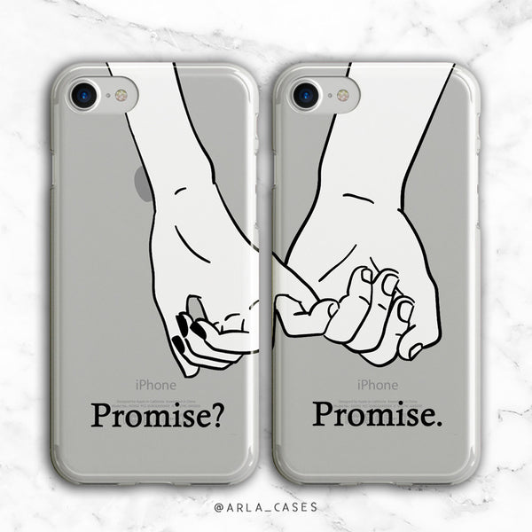 Pinky Promise Couples Phone Case Set