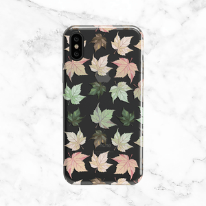 Pastel Autumn Leaves Phone Case