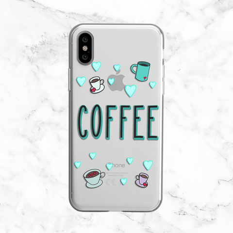 Coffee Love - Clear Print TPU Phone Case