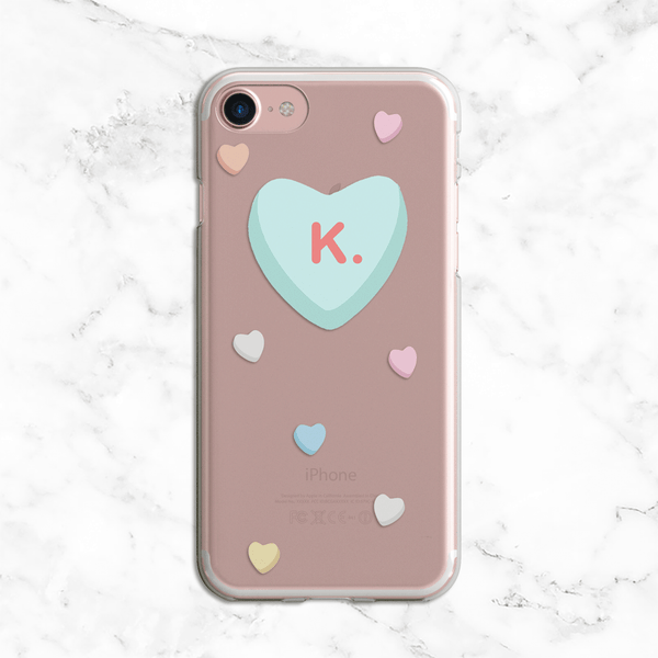 K. Valentines Day Clear Phone Case