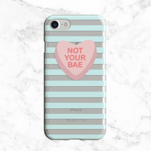 Not Your Bae Valentines Day Clear Phone Case