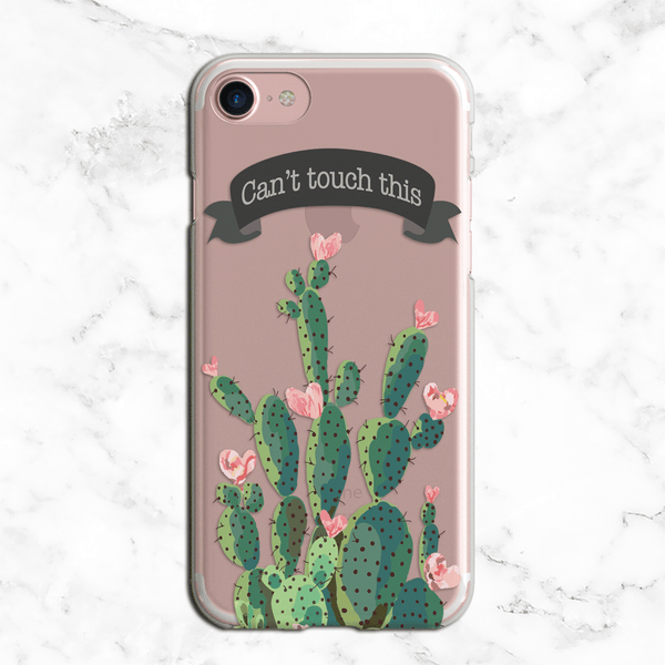 Can't Touch This Prickly Pear Cactus iPhone and Galaxy Phone Case