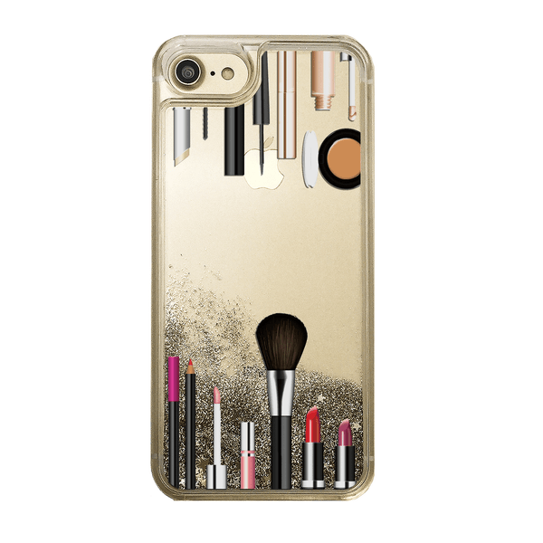 Makeup Kit Gold Glitter Phone Case