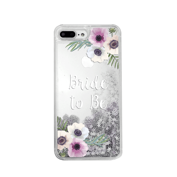 Bride to Be Silver Glitter Phone Case