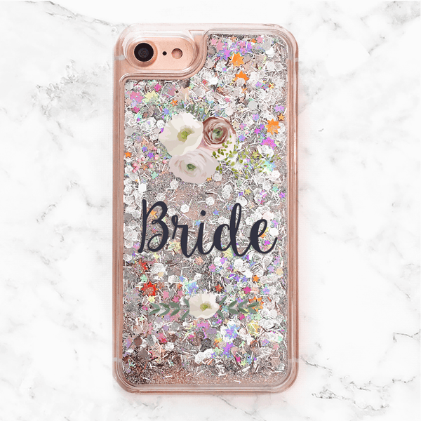 Bride Liquid Glitter iPhone Case