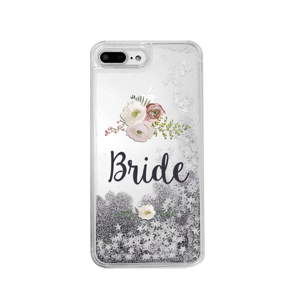 Bride Silver Glitter Phone Case