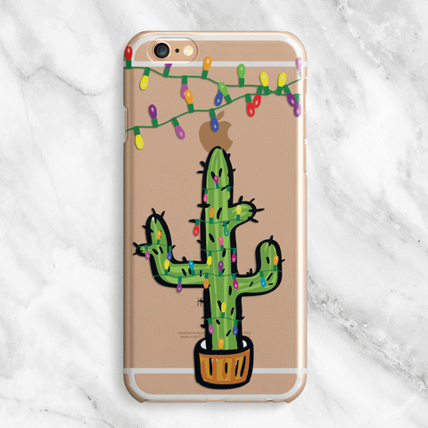 Christmas Cactus Phone Case for iPhone and Galaxy
