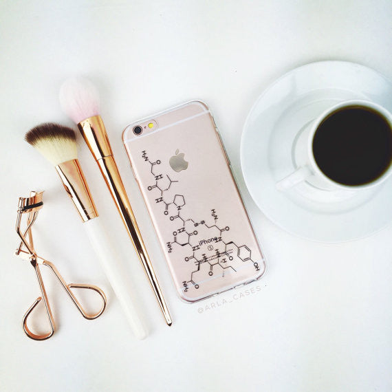 Oxytocin on Clear Printed iPhone Case