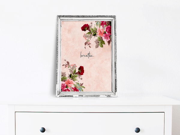 Your Quote Here - Floral Art Print