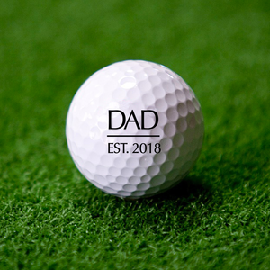 custom golf balls for dad with date