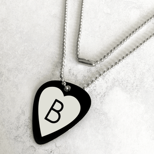 Custom Engraved Guitar Pick Necklace