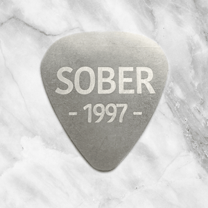 Sobriety Date Guitar Pick