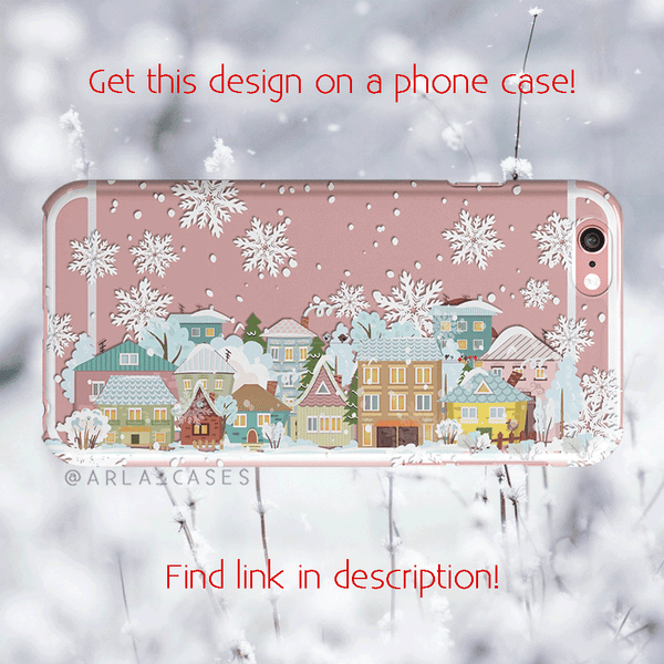 Baby It's Cold Outside Christmas Village - Art Print