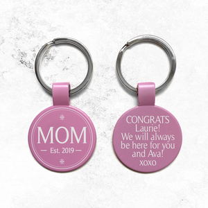 Official Mom Custom Keychain