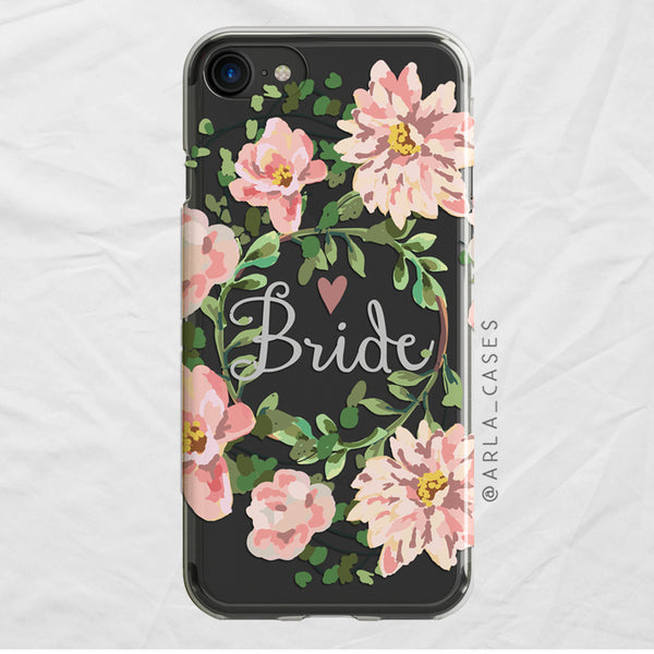 Bride Floral Wreath iPhone Case