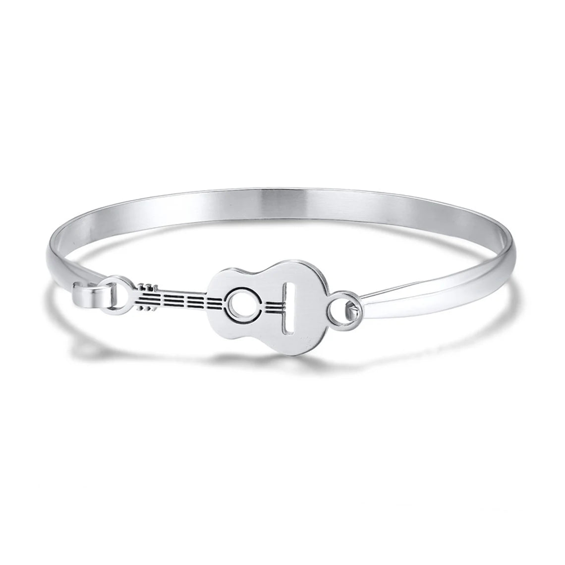 Thin Guitar Bracelet with Engraved Initials