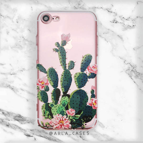 Prickly Pear Cactus iPhone and Galaxy Phone Case