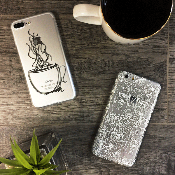 Coffee Cup Doodle Phone Case