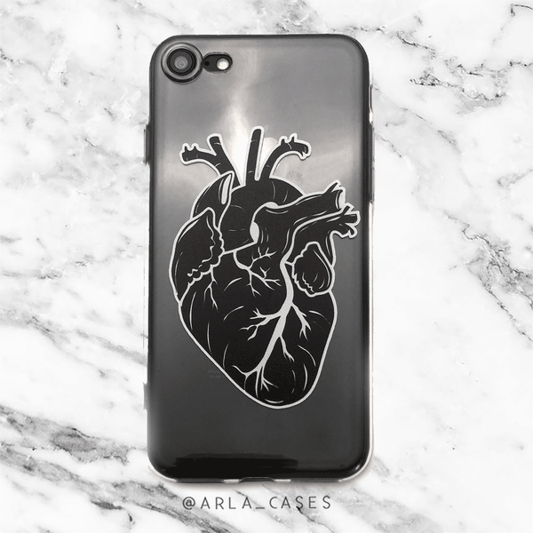 Human Heart - Clear Phone Case with Print