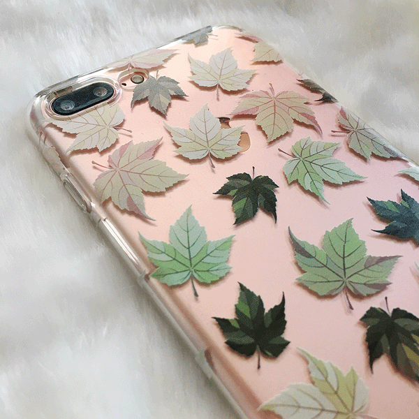 Pastel Autumn Leaves Phone Case