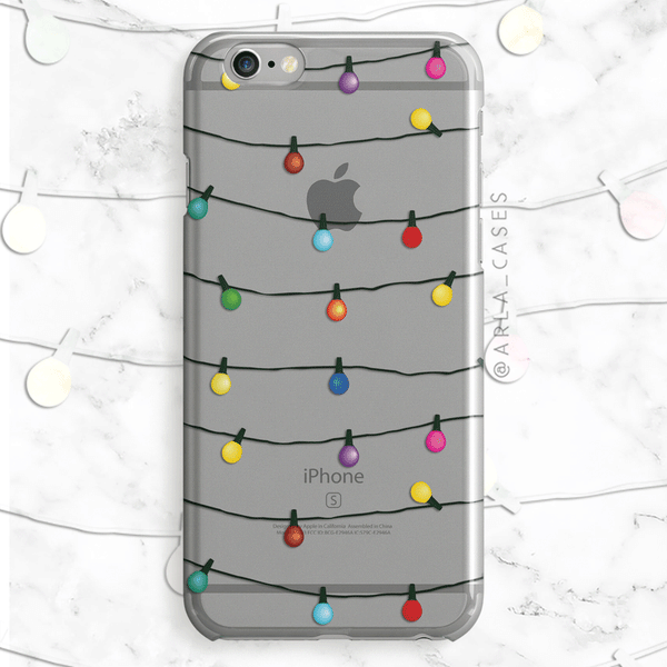 holiday lights phone case