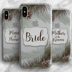 Winter Wedding Bridal Phone Case Set
