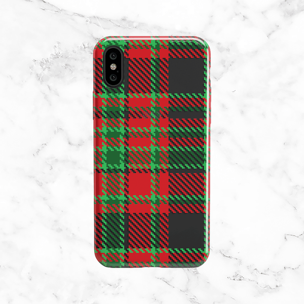 Red and Green Plaid Phone Case